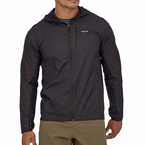 Patagonia Other - PATAGONIA Black Hooded Full Zip Windbreaker Water Resistant